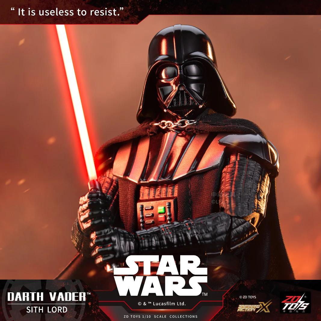 Star Wars 1/10 Darth Vader Sith Lord Action Figure by ZD Toys