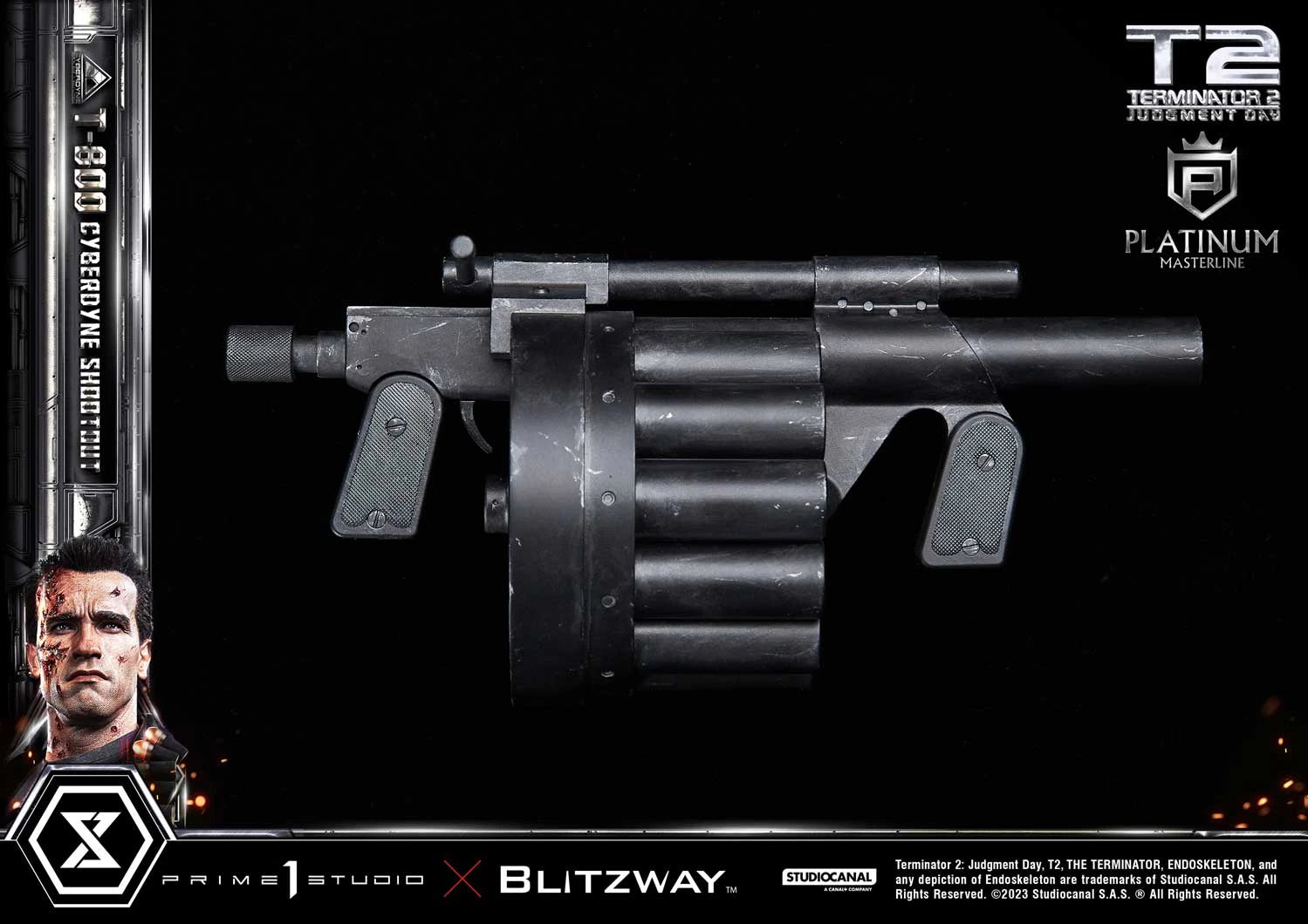 Terminator 2: Judgment Day T-800 Cyberdyne Shootout By Prime 1 Studio