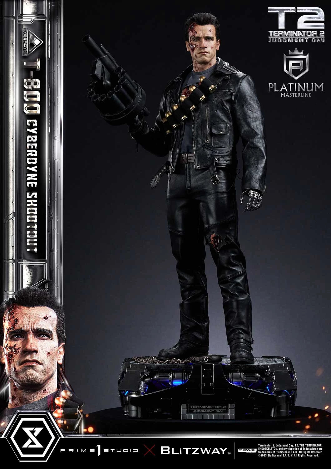 Terminator 2: Judgment Day T-800 Cyberdyne Shootout By Prime 1 Studio