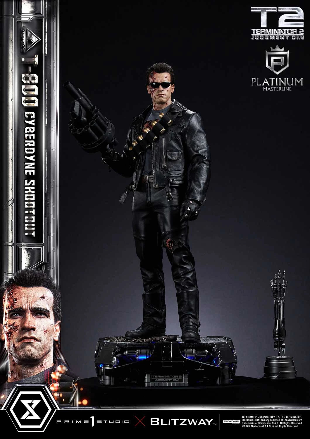 Terminator 2: Judgment Day T-800 Cyberdyne Shootout By Prime 1 Studio