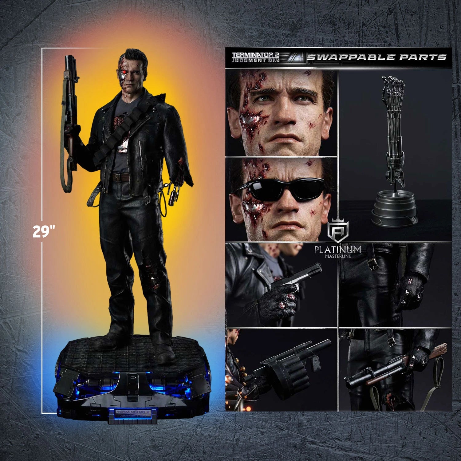 Terminator 2: Judgment Day T-800 Cyberdyne Shootout By Prime 1 Studio