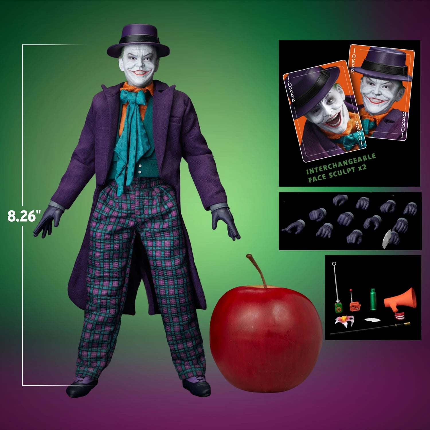 Beast Kingdom DAH-032 Batman 1989: The Joker Dynamic Action Heroes Action Figure By Beast Kingdom