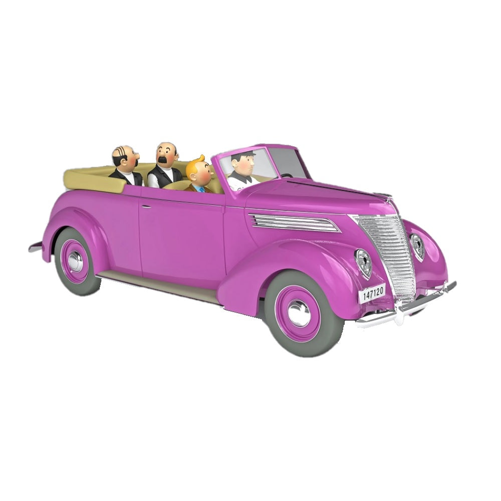 Tintin Car #65 1/24 Scale Thompson’s Ford V8 Convertible