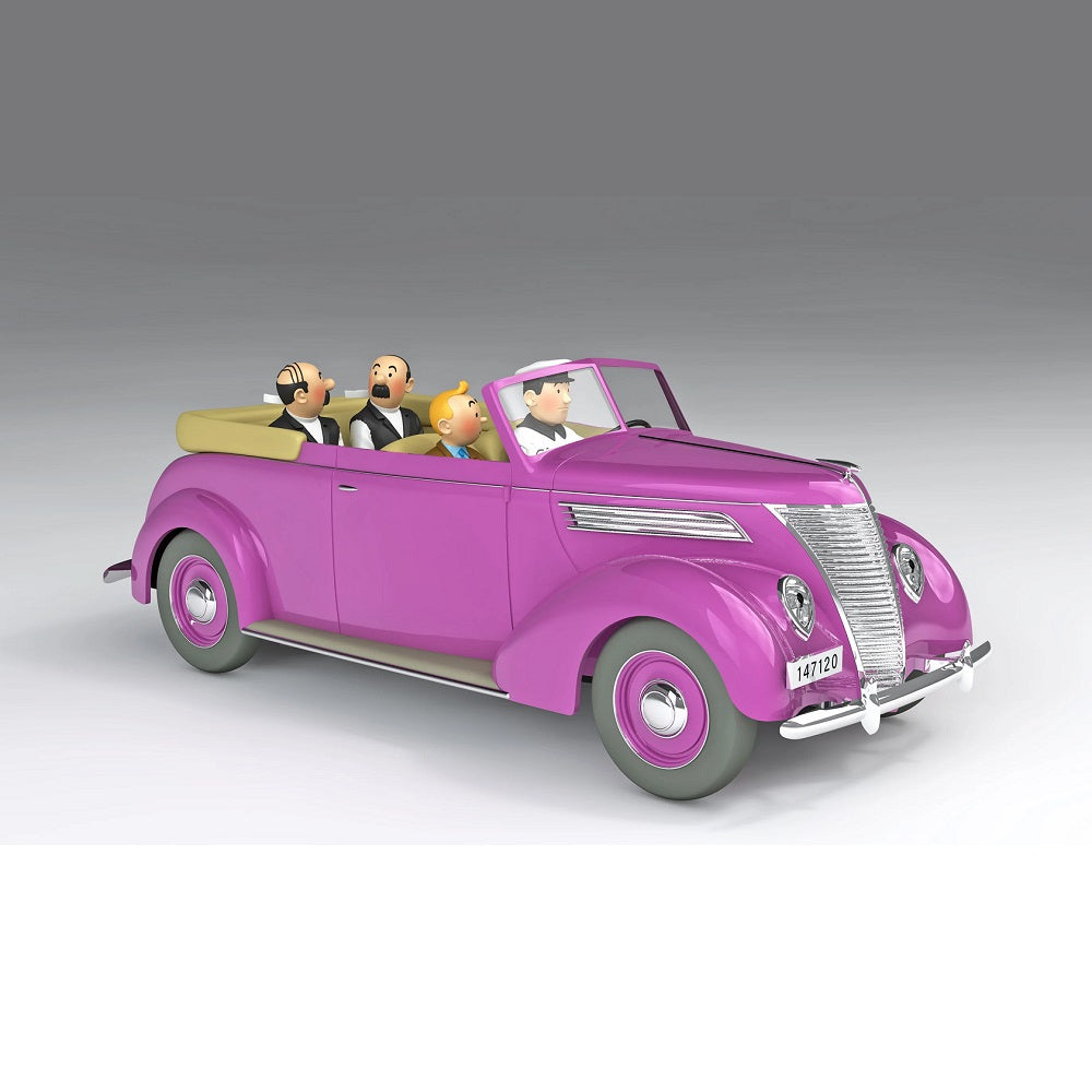 Tintin Car #65 1/24 Scale Thompson’s Ford V8 Convertible