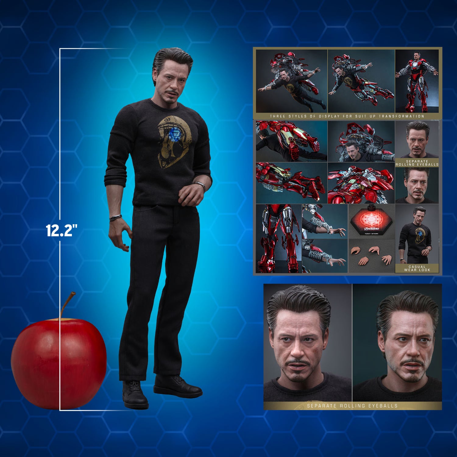 Tony Stark Mark VII Suit-Up Version 9Special Edition) 1/6 Scale By Hot Toys