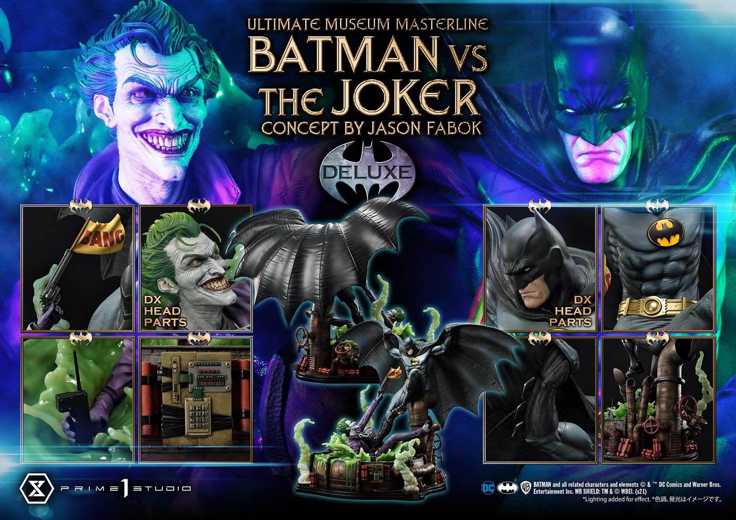 Batman Versus The Joker (Concept By Jason Fabok) Deluxe Bonus Version Statue By Prime1 Studio
