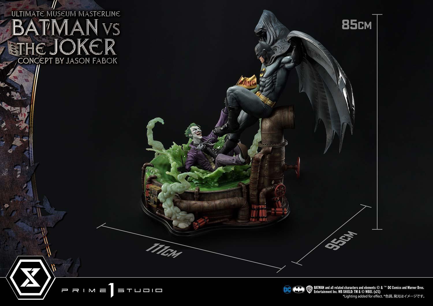 Batman Versus The Joker (Concept By Jason Fabok) Deluxe Bonus Version Statue By Prime1 Studio