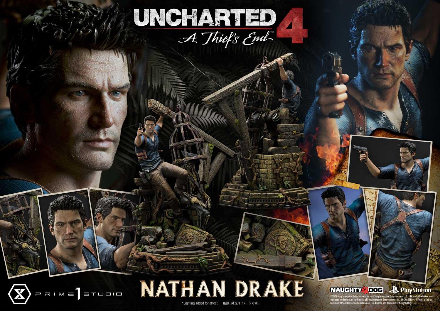 Uncharted 4: A Thief's End Nathan Drake DX Statue by Prime 1 Studio
