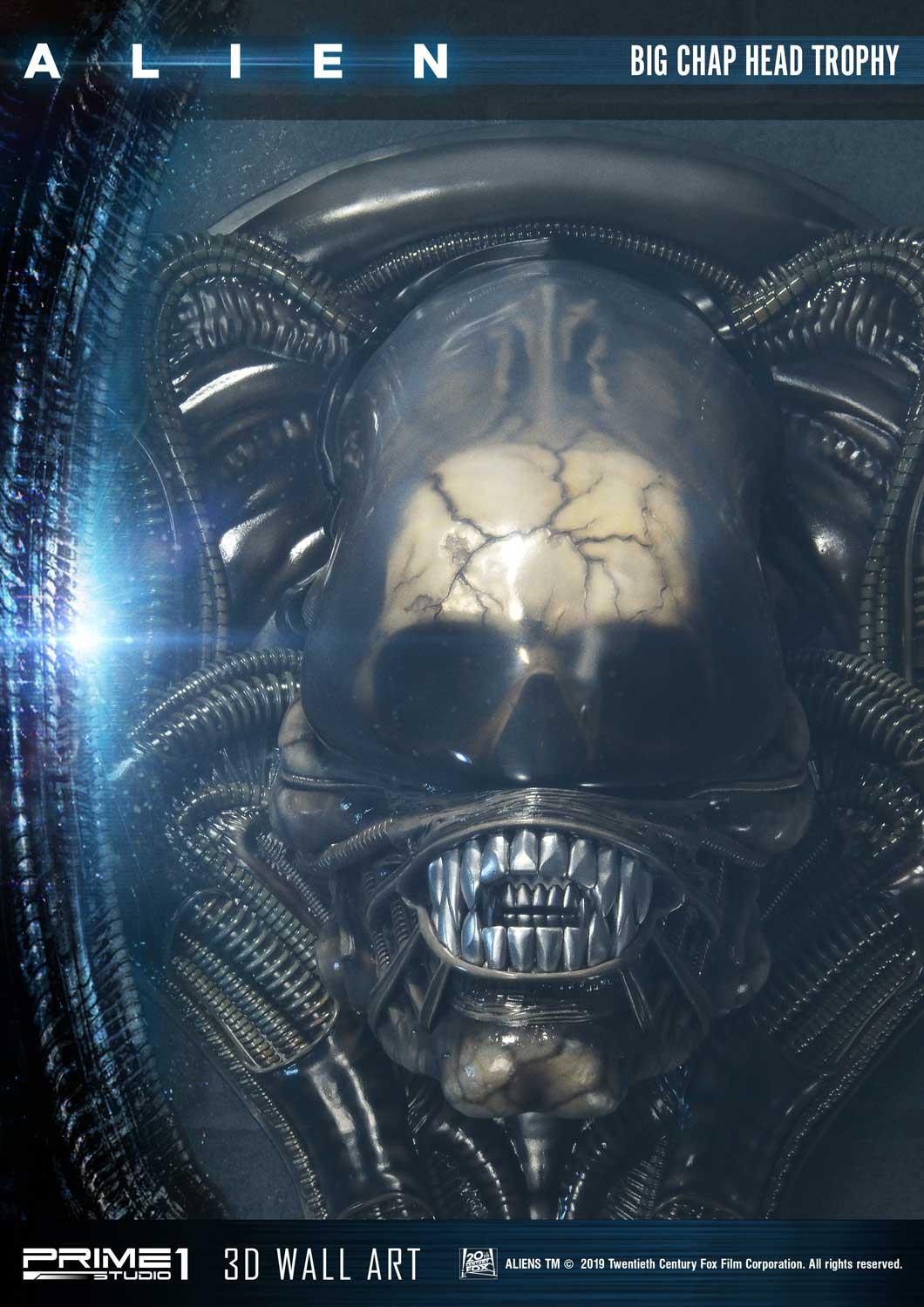 Alien Big Chap Head Trophy 3D Wall Art by Prime1 Studios