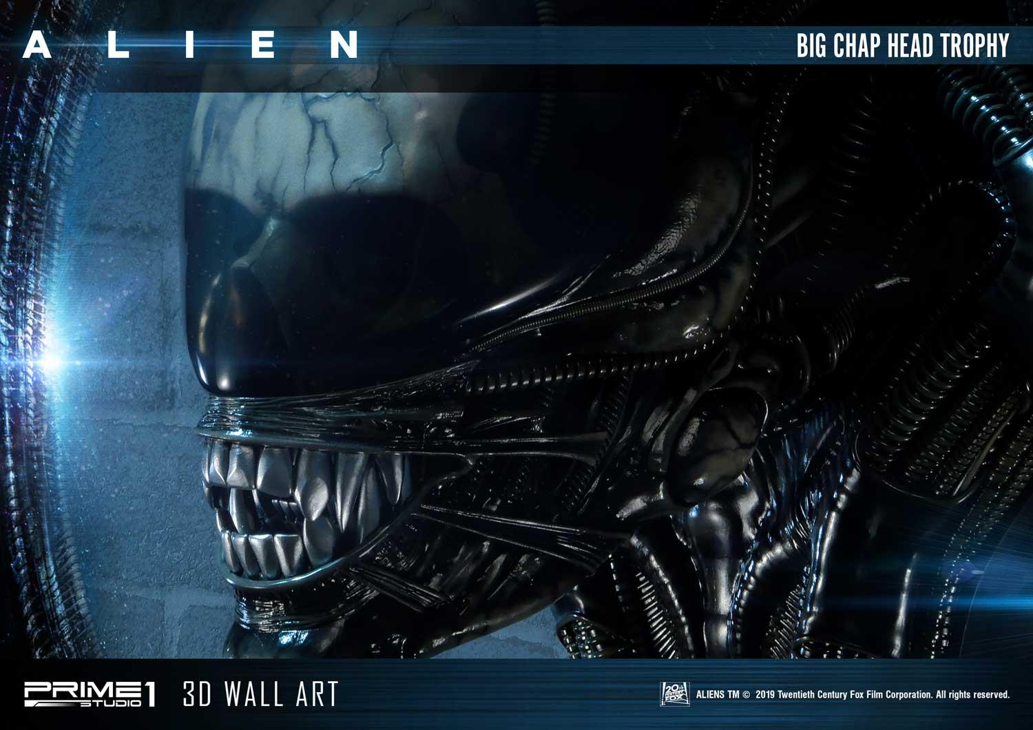 Alien Big Chap Head Trophy 3D Wall Art by Prime1 Studios