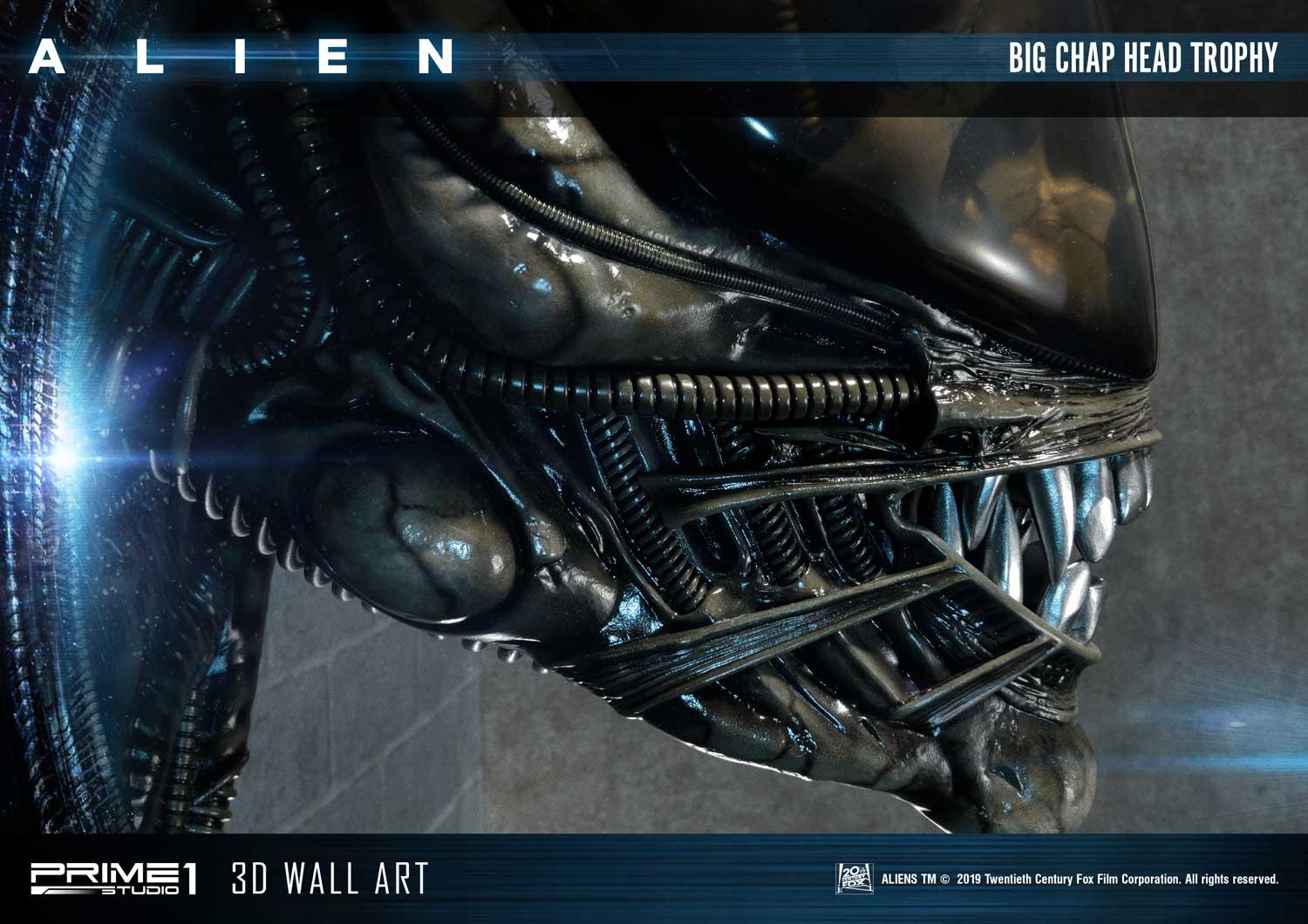Alien Big Chap Head Trophy 3D Wall Art by Prime1 Studios
