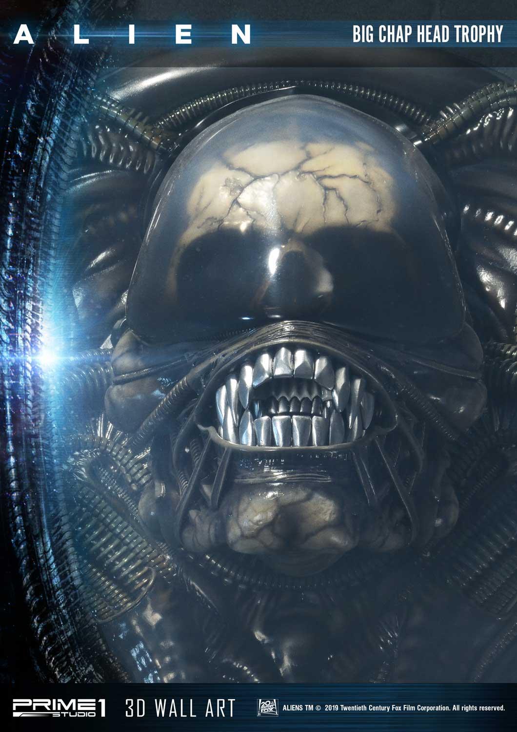 Alien Big Chap Head Trophy 3D Wall Art by Prime1 Studios