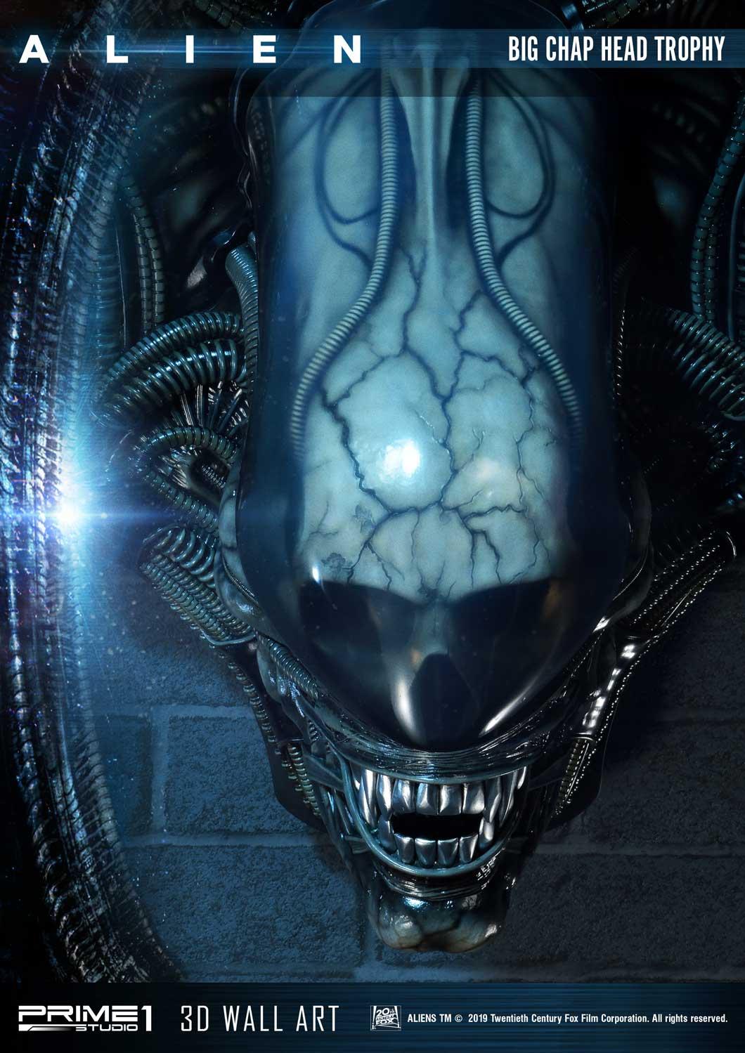 Alien Big Chap Head Trophy 3D Wall Art by Prime1 Studios