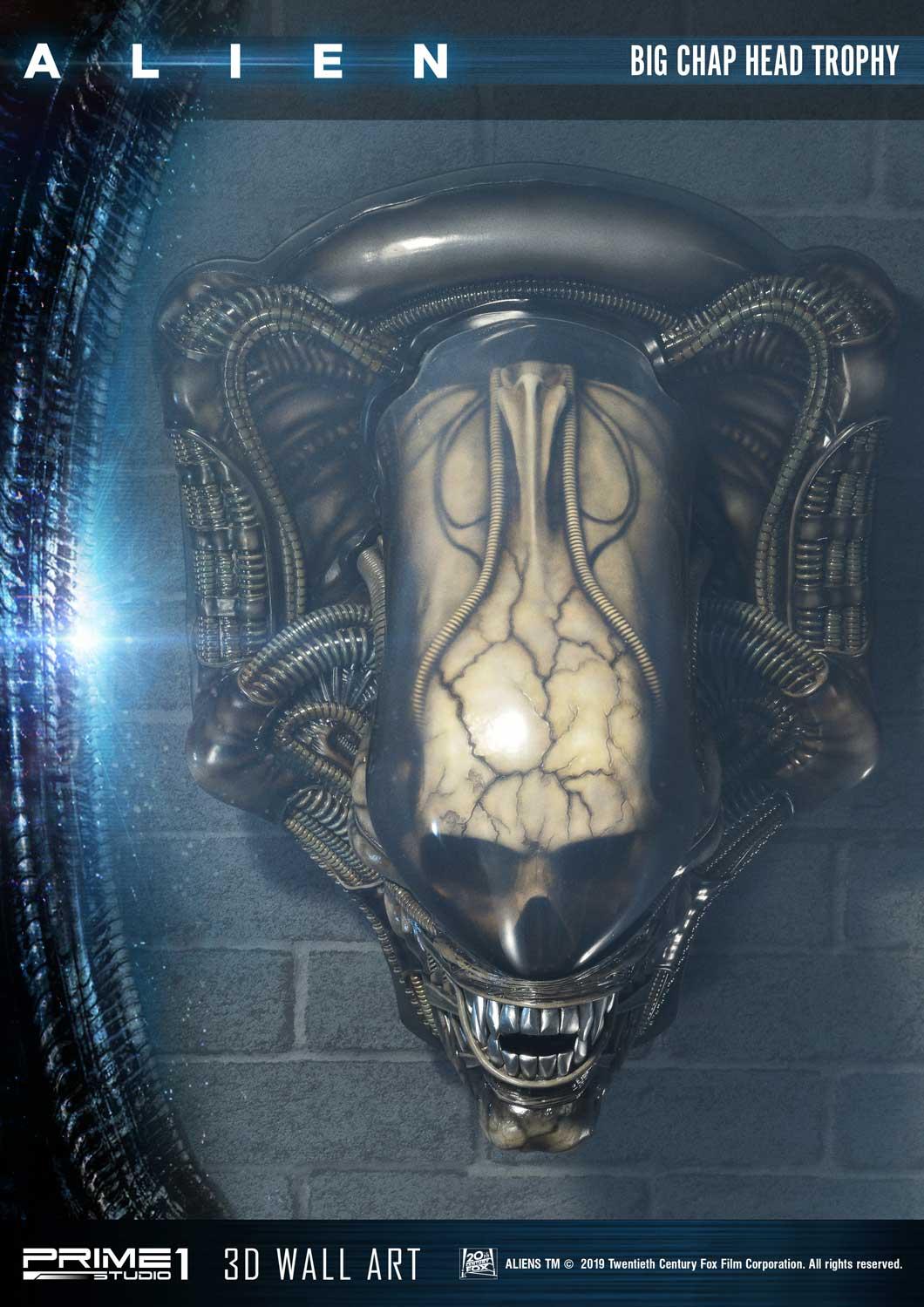 Alien Big Chap Head Trophy 3D Wall Art by Prime1 Studios