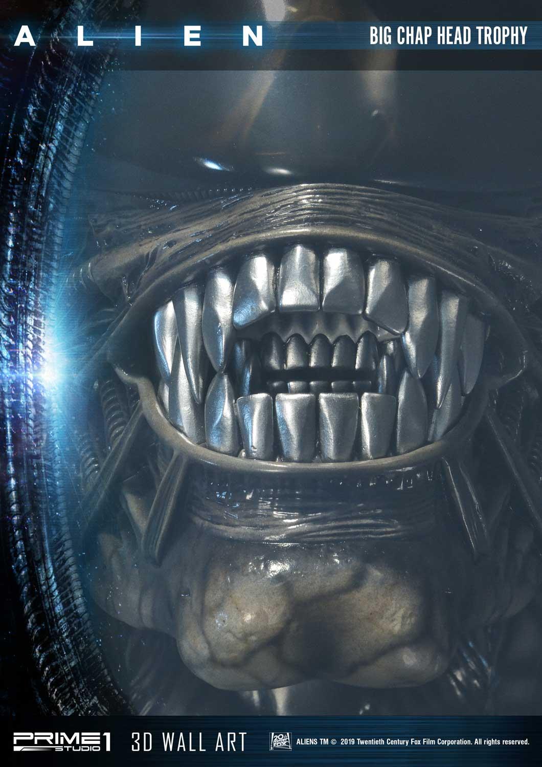 Alien Big Chap Head Trophy 3D Wall Art by Prime1 Studios