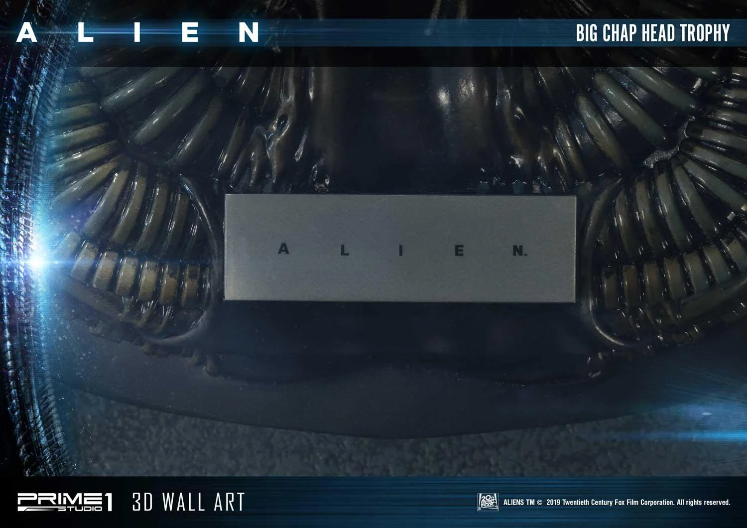 Alien Big Chap Head Trophy 3D Wall Art by Prime1 Studios