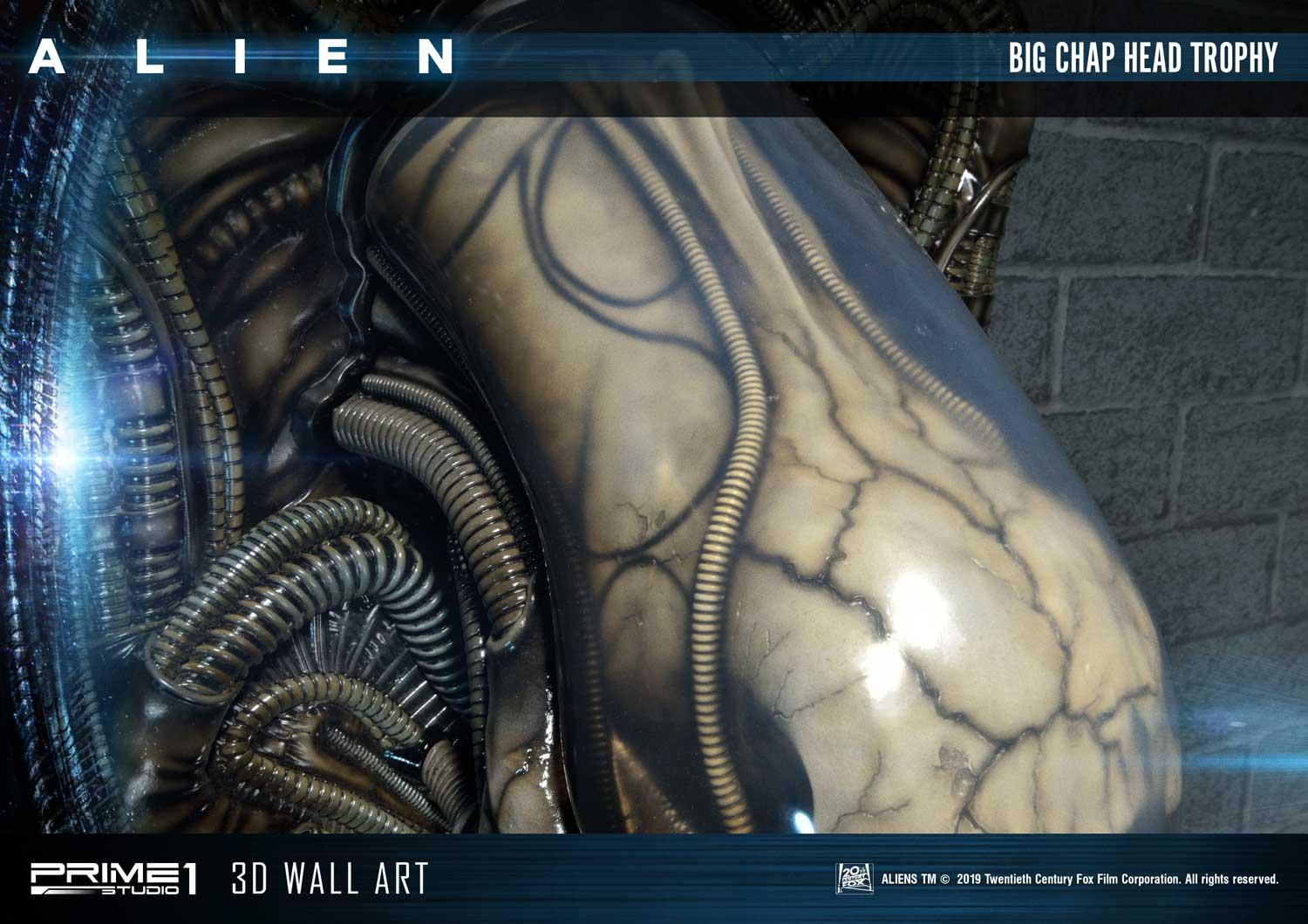Alien Big Chap Head Trophy 3D Wall Art by Prime1 Studios