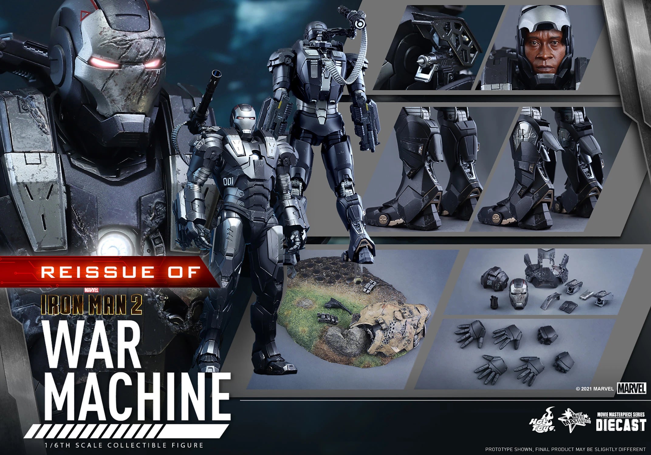 WAR MACHINE Sixth Scale Figure By Hot Toys