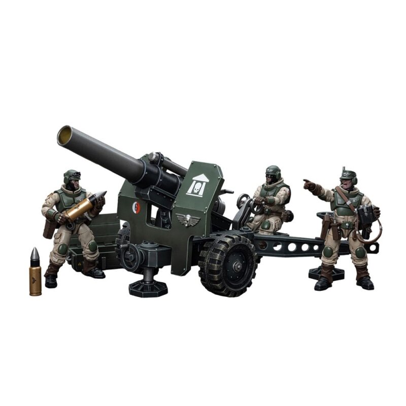Warhammer 40K Astra Militarum Ordnance Team with Bombast Field Gun Artillery Set