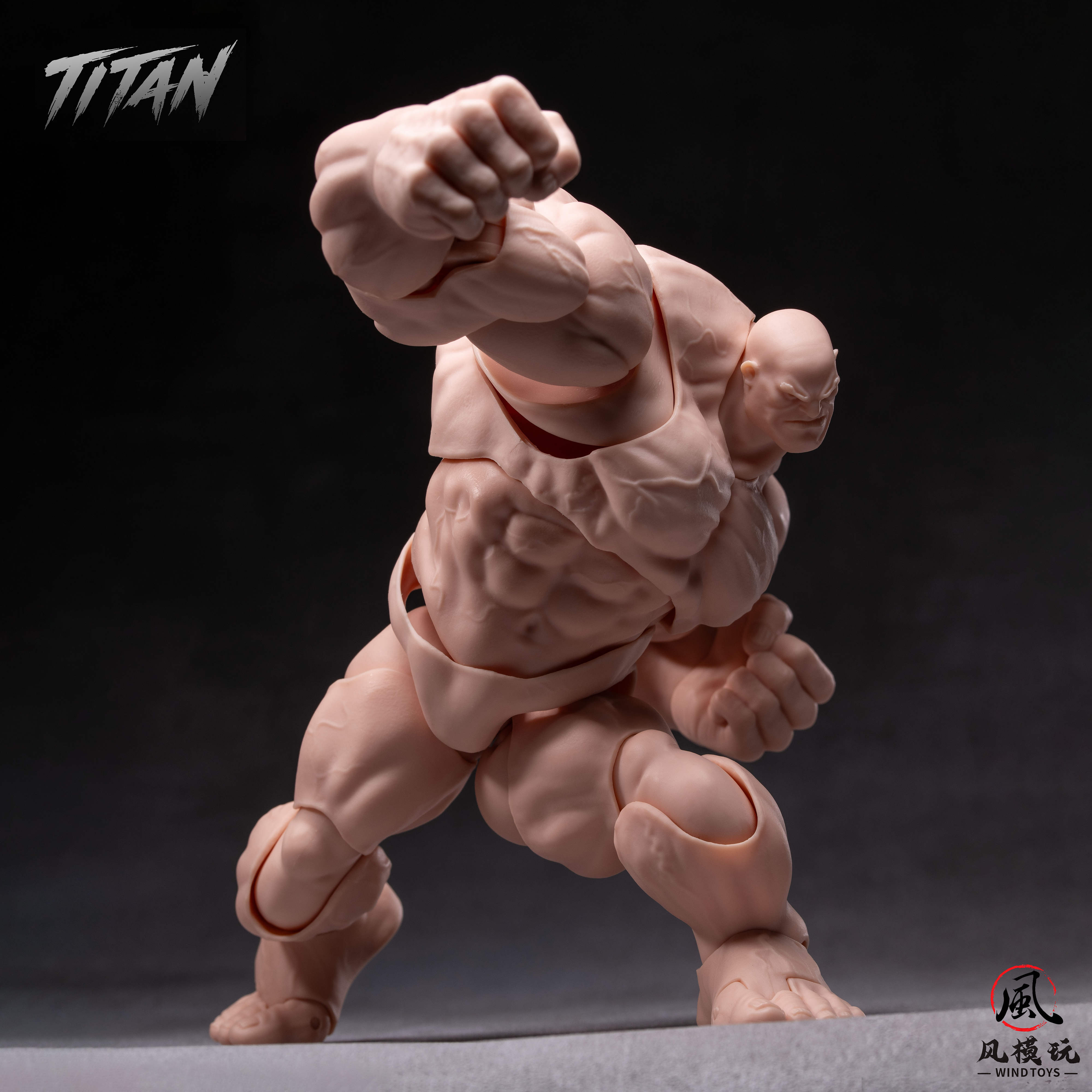 Titan 1/12 Super Action Muscle Body (Light Skin) by WIND TOYS