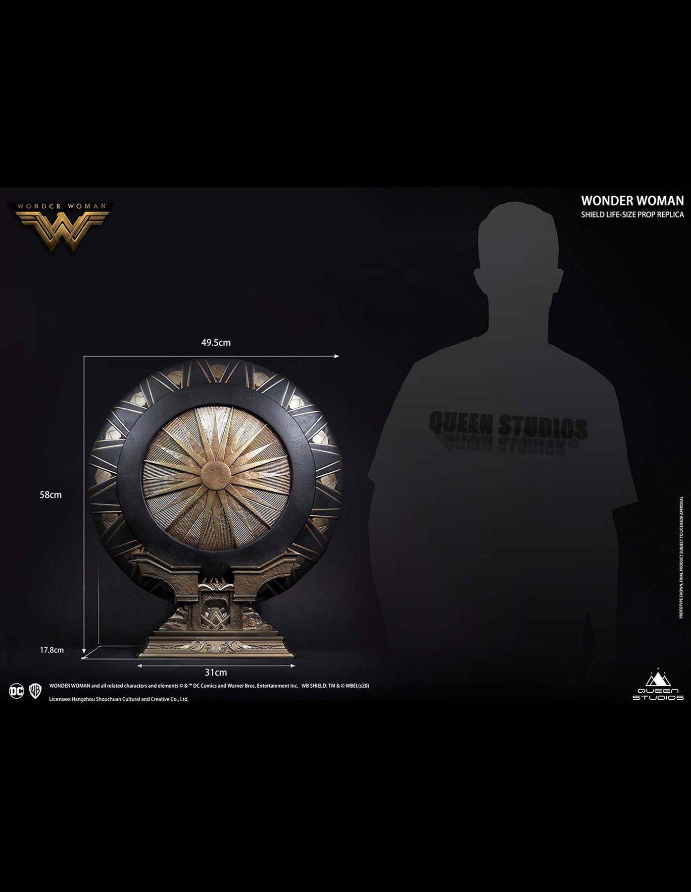 Wonder Woman Shield Life-Size Replica By Queen Studios