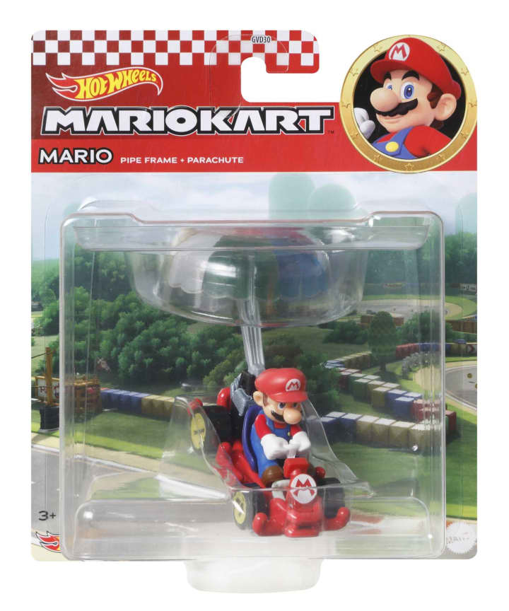Hot Wheels MarioKart Mario Pipe Frame + Parachute