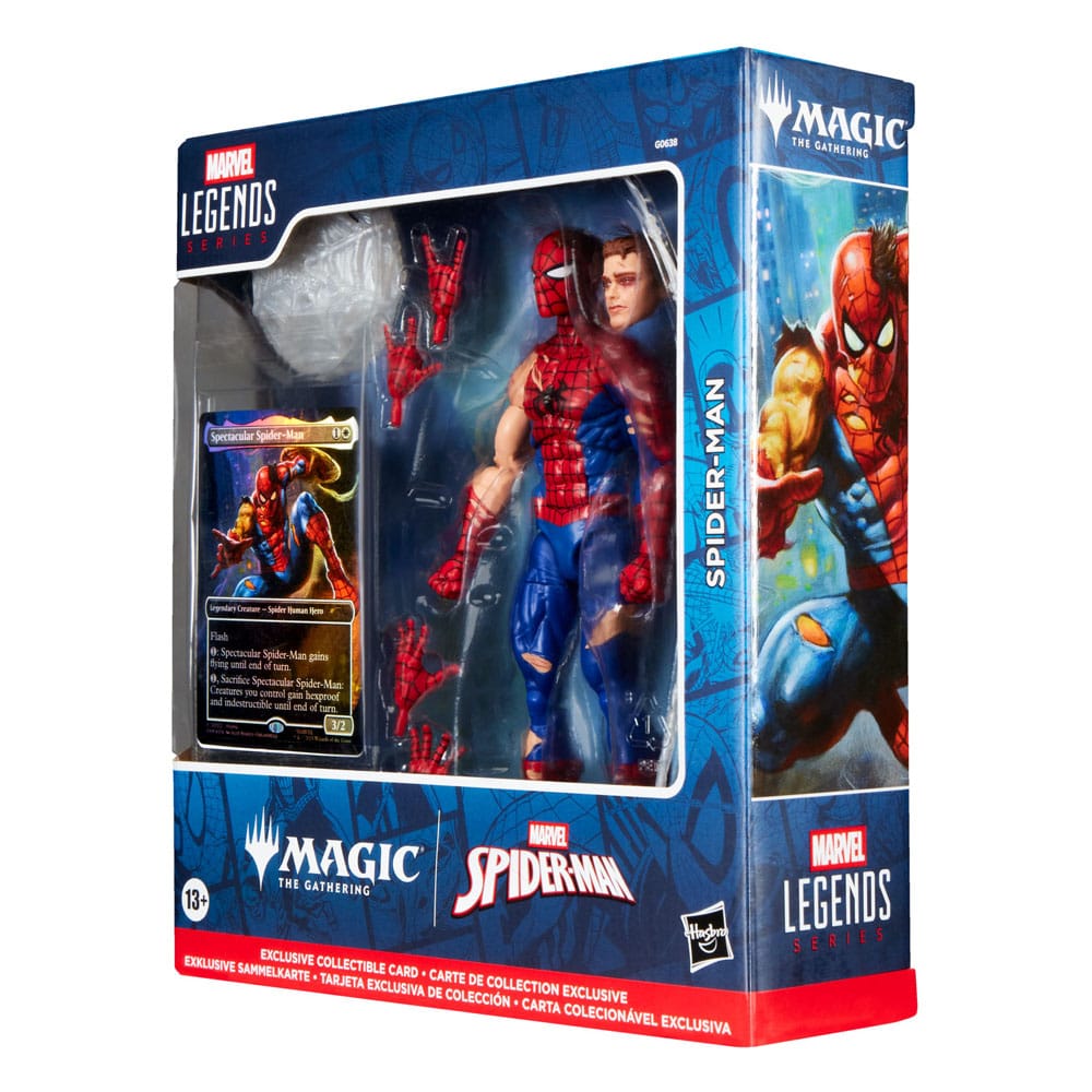 Spider-Man Marvel Legends Magic: The Gathering Battle-Damaged Spider-Man Action Figure