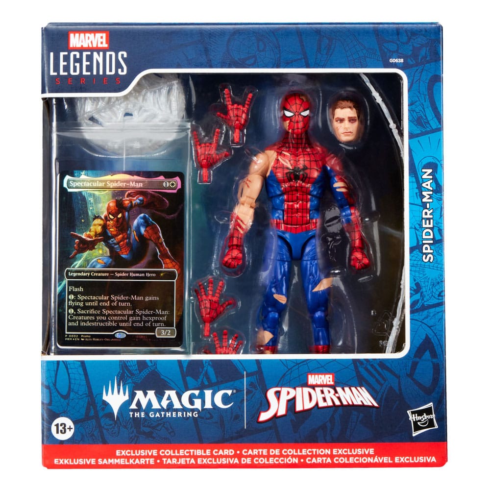 Spider-Man Marvel Legends Magic: The Gathering Battle-Damaged Spider-Man Action Figure
