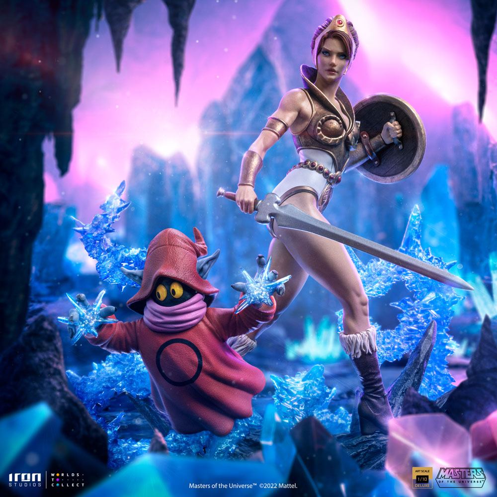 Teela and Orko Deluxe Masters of the Universe Art Scale 1/10 Statue By Iron Studios