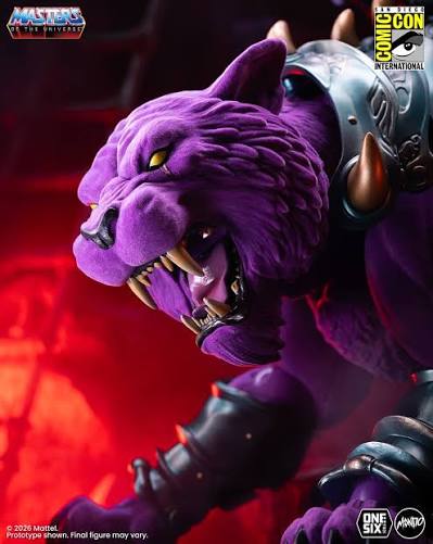 Mondo Masters of the Universe Panthor 1/6 Scale Figure Flocked (Limited Edition)