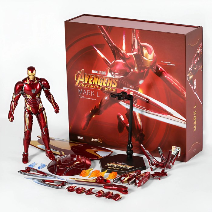 Iron Man Mark 50 (L) Luxury Edition Avengers Infinity War Nano Suit by ZD Toys