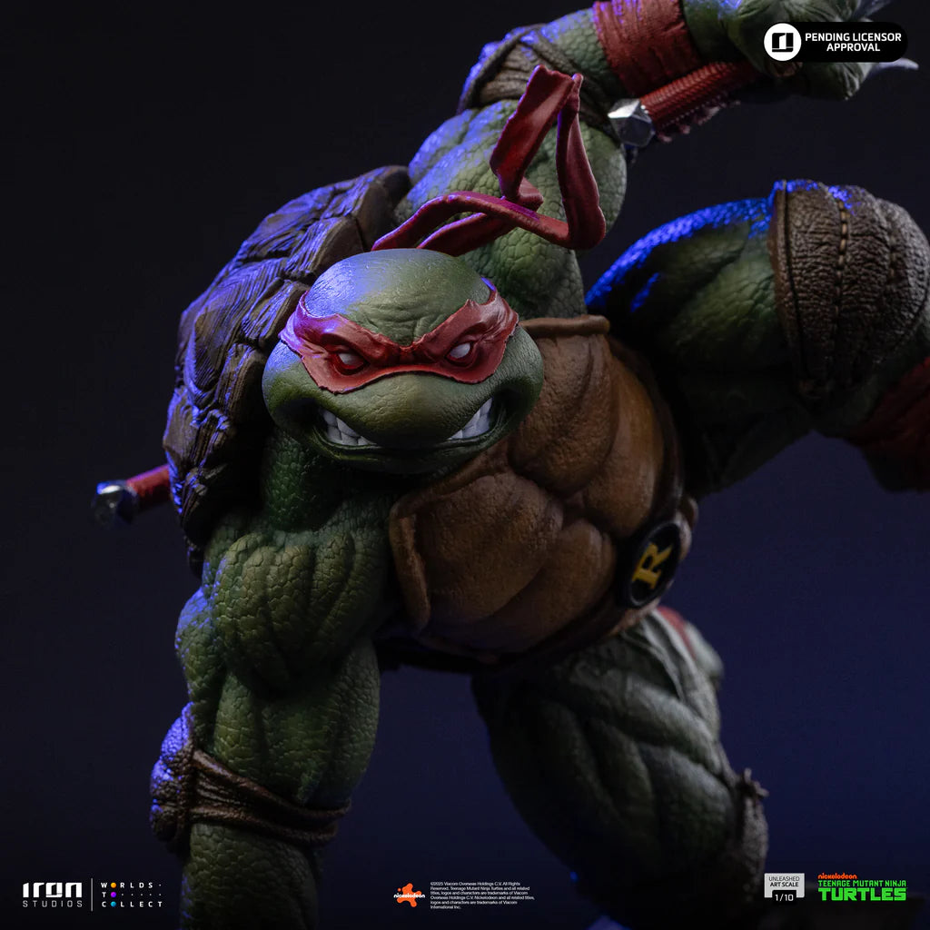 Teenage Mutant Ninja Turtles Raphael Unleashed Statue By Iron Studios