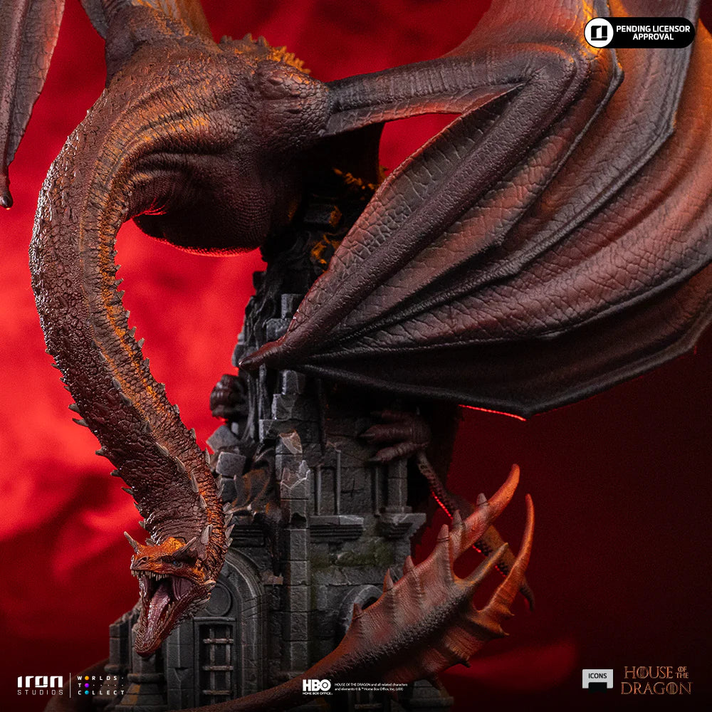 Caraxes Statue Icons House of the Dragon by Iron Studios