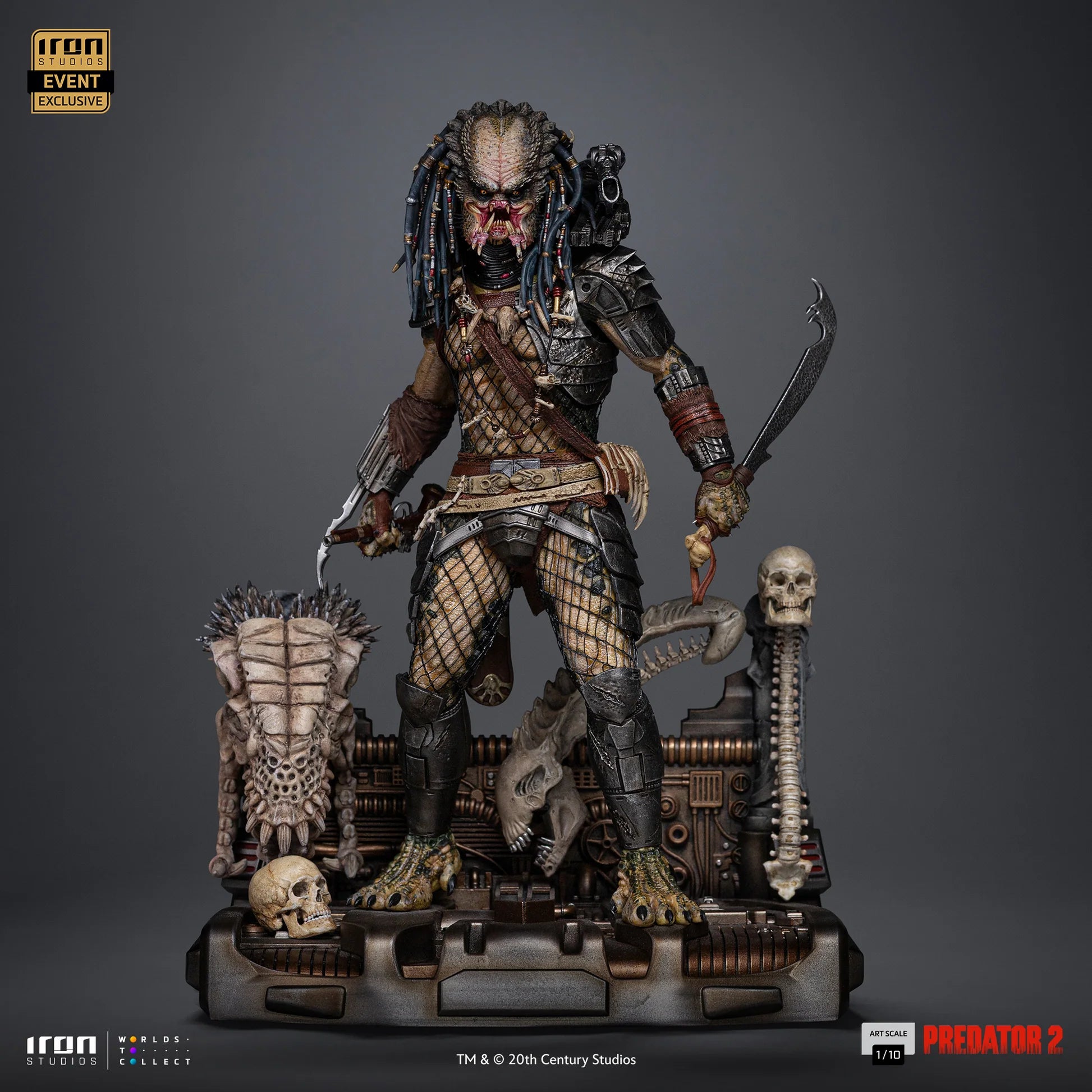 Elder Predator (CCXP Exclusive) Predator 2 Statue By Iron Studios