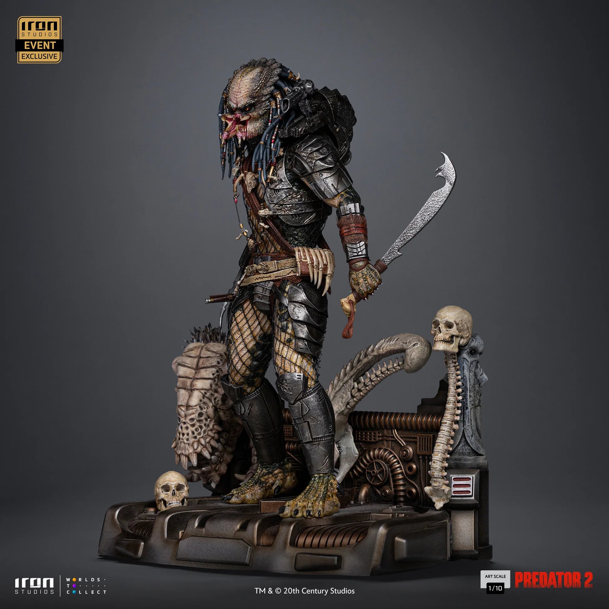 Elder Predator (CCXP Exclusive) Predator 2 Statue By Iron Studios