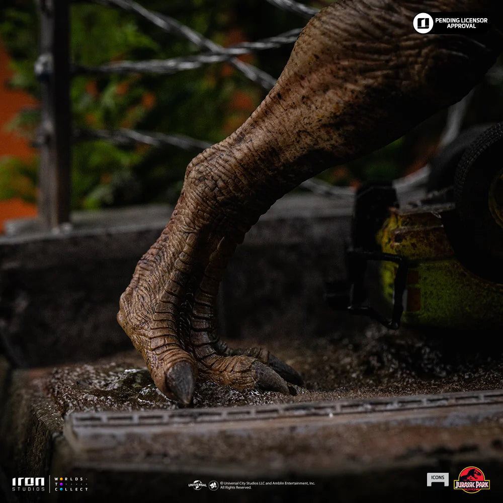 T-Rex Breakout Set A Statue Icons Jurassic Park by Iron Studios