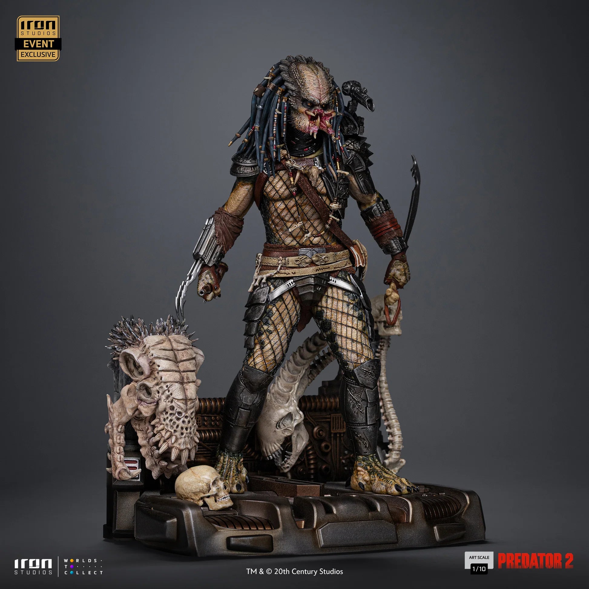 Elder Predator (CCXP Exclusive) Predator 2 Statue By Iron Studios