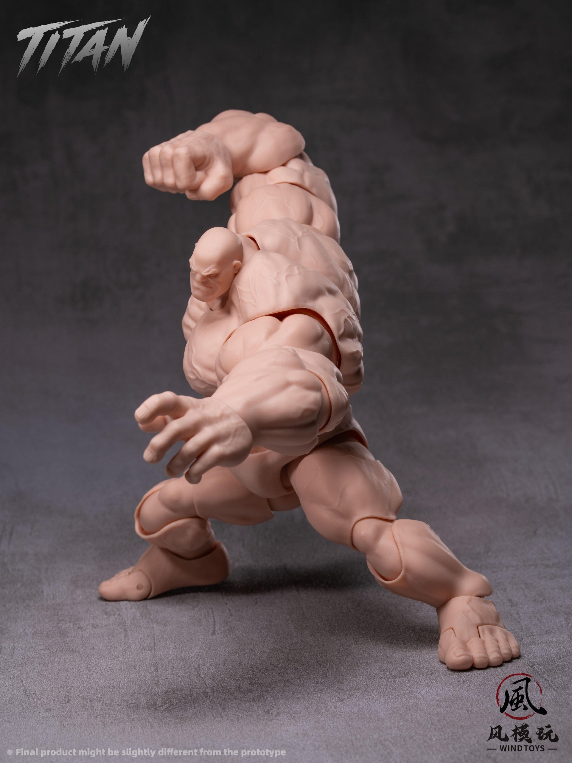 Titan 1/12 Super Action Muscle Body (Light Skin) by WIND TOYS