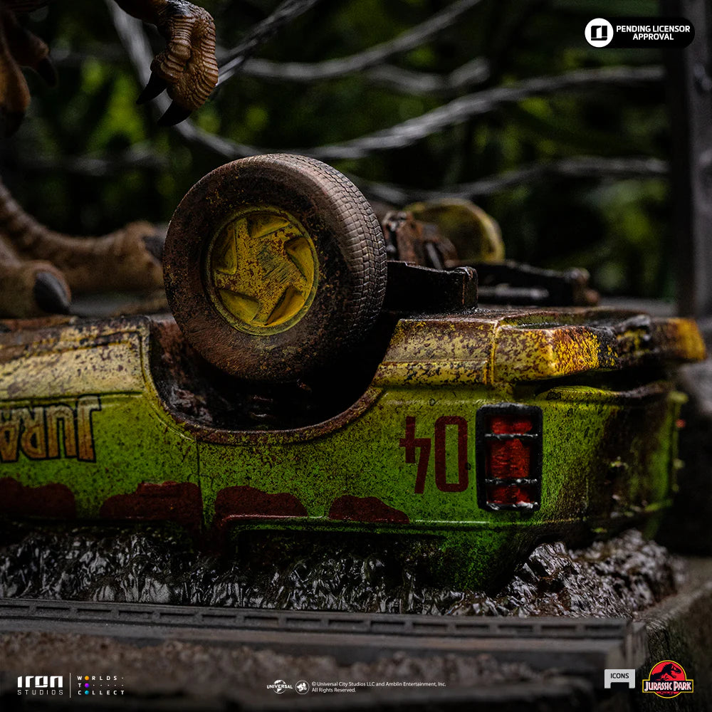 T-Rex Breakout Set A Statue Icons Jurassic Park by Iron Studios