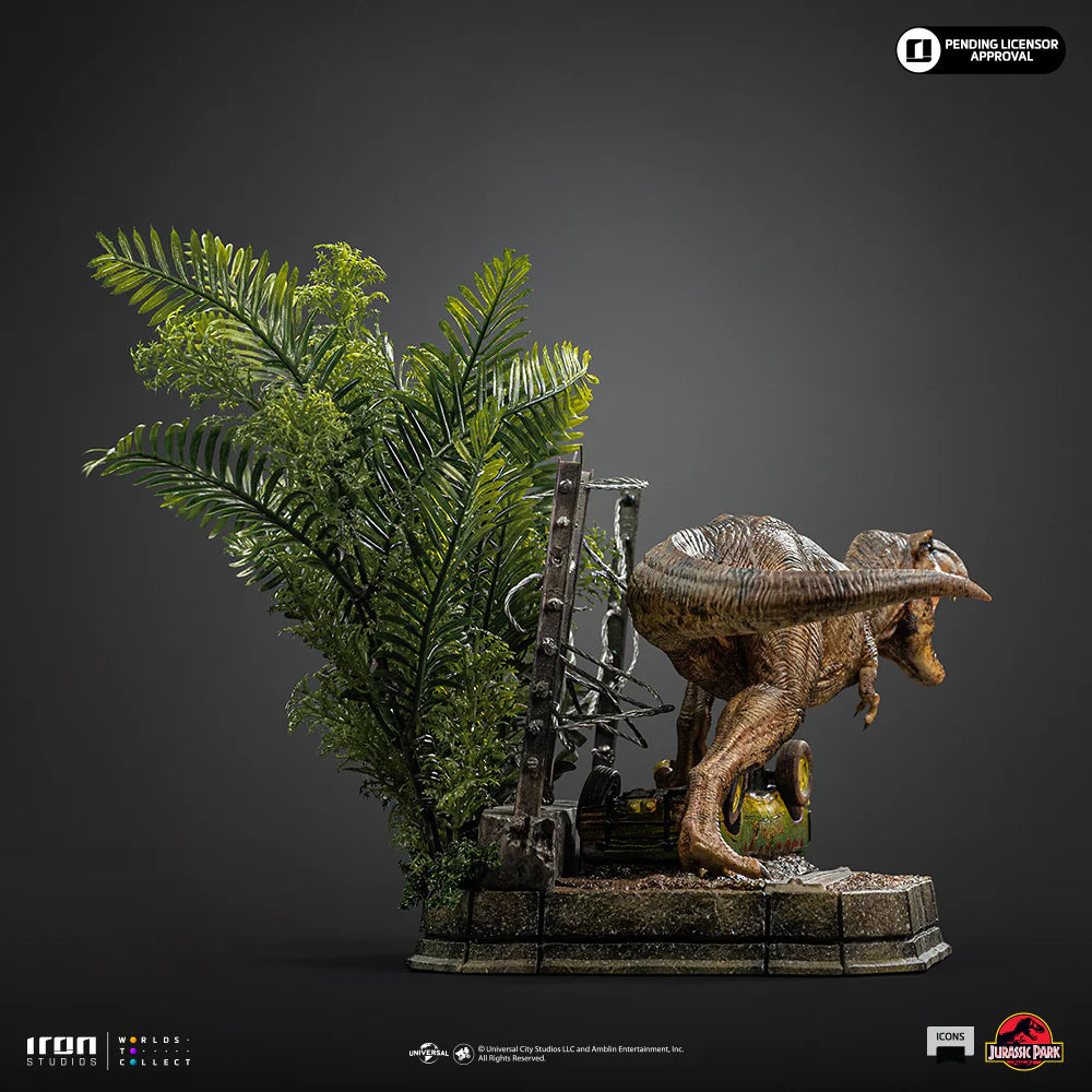 T-Rex Breakout Set A Statue Icons Jurassic Park by Iron Studios