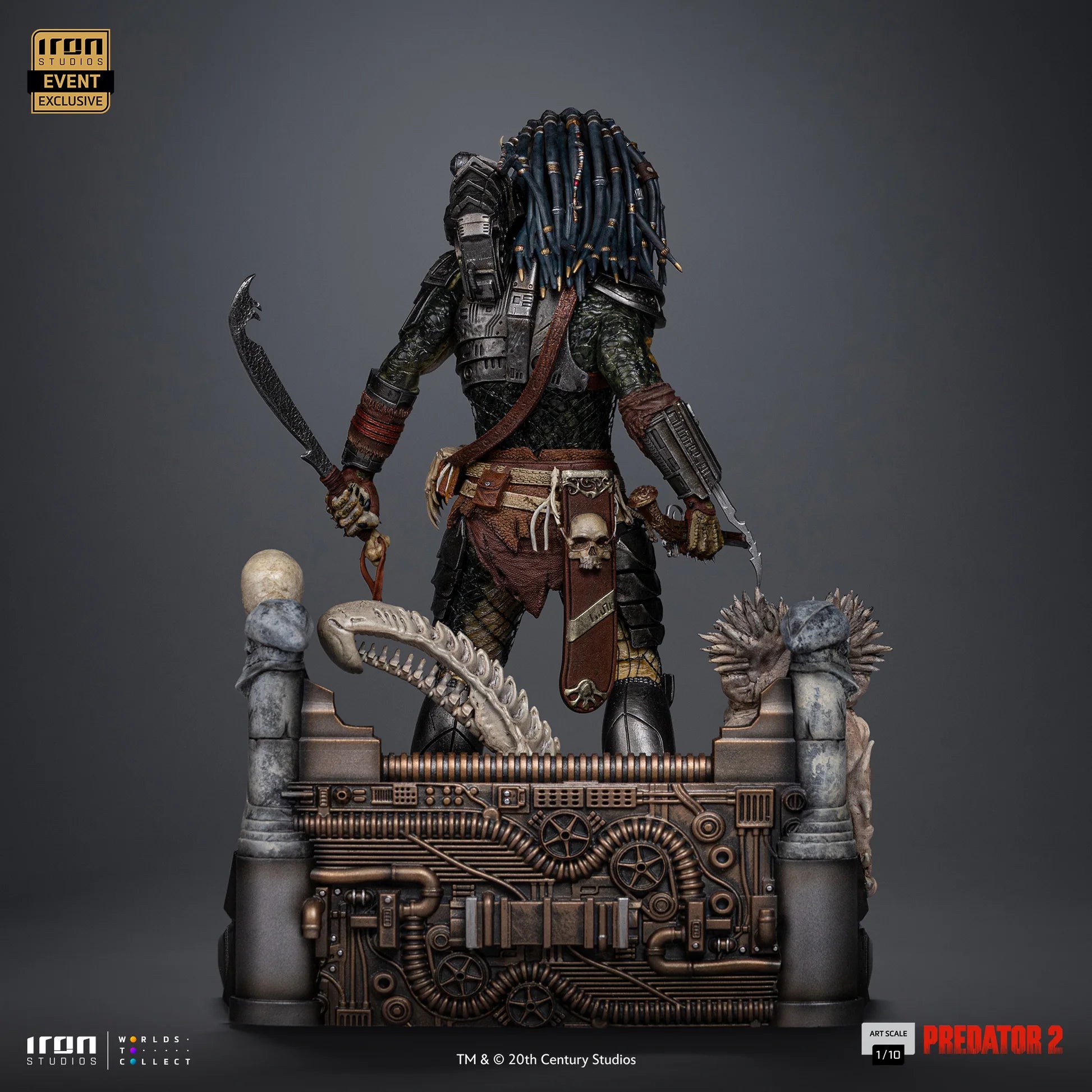Elder Predator (CCXP Exclusive) Predator 2 Statue By Iron Studios