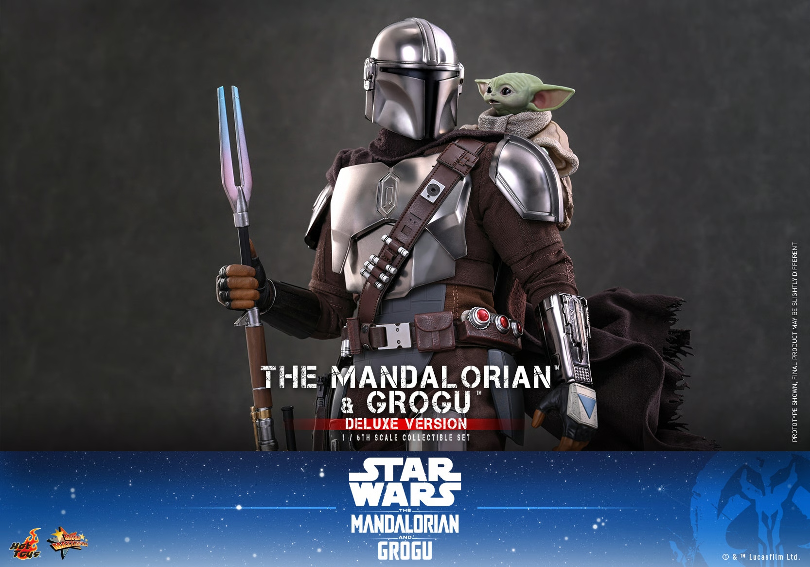 The Mandalorian and Grogu (Deluxe Version) Sixth Scale Figure by Hot Toys
