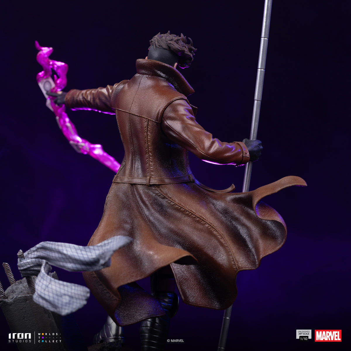 X-Men Gambit Unleashed 1/10 Statue By Iron Studios