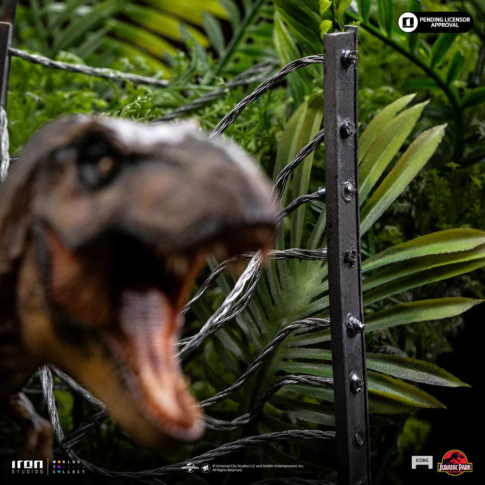 T-Rex Breakout Set A Statue Icons Jurassic Park by Iron Studios