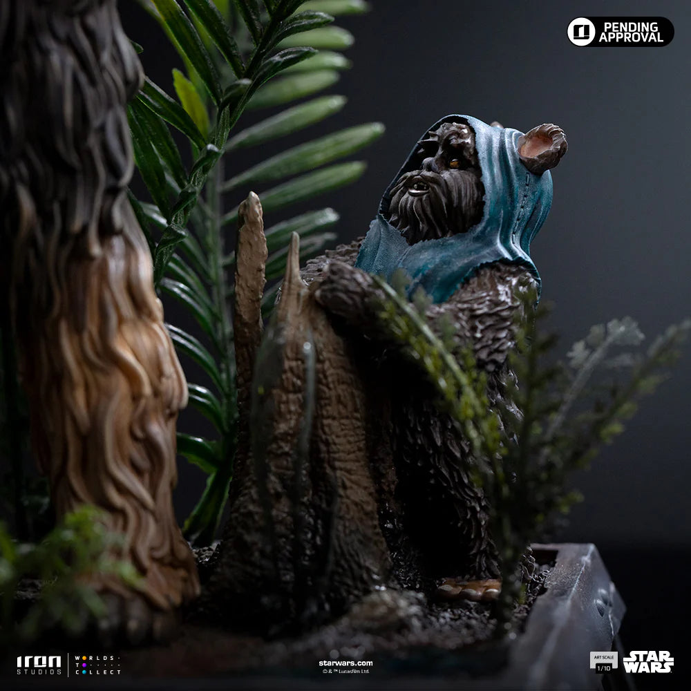Star Wars Chewbacca And Tokkat Art Scale By Iron Studios