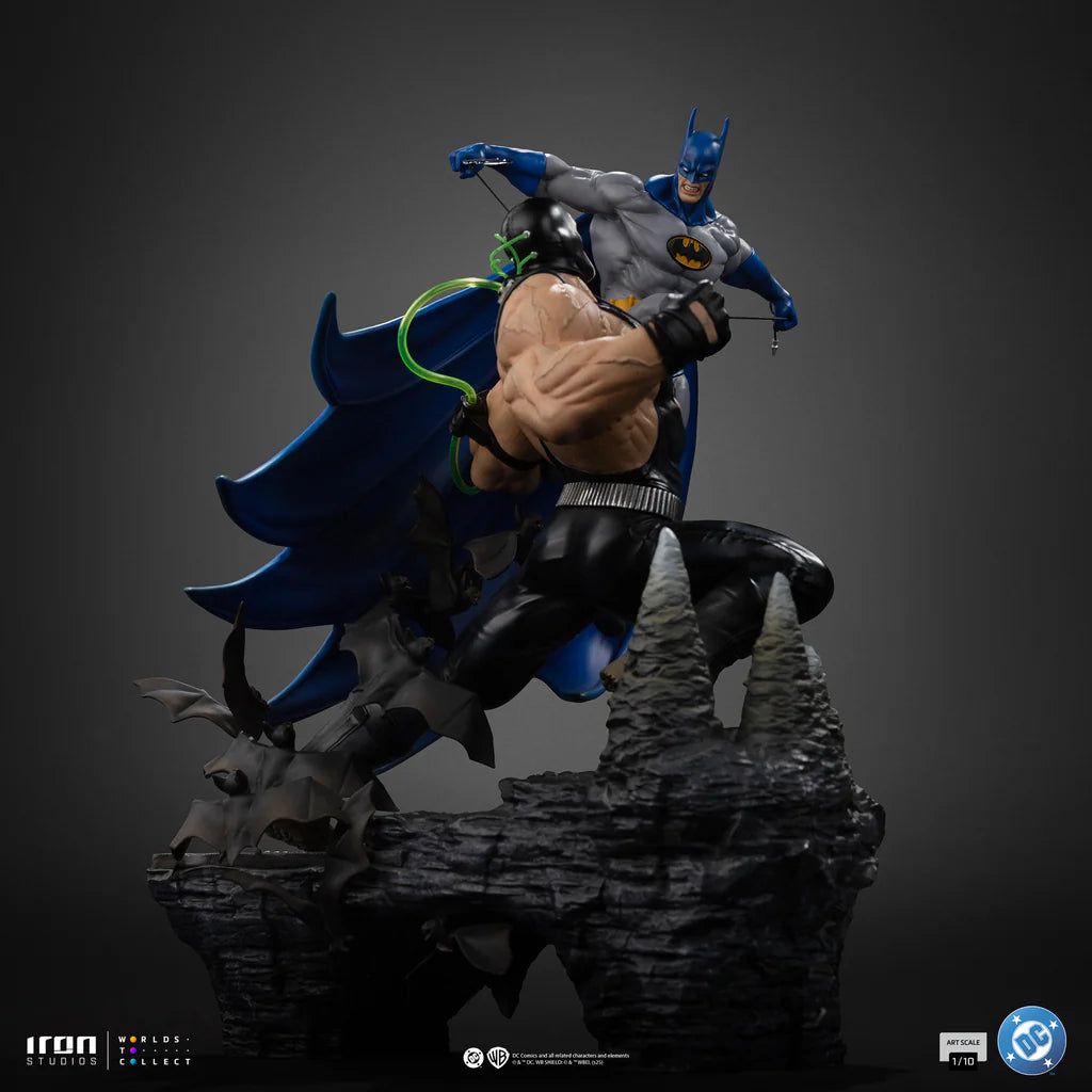 Batman vs Bane DC Comics Diorama Statue By Iron Studios