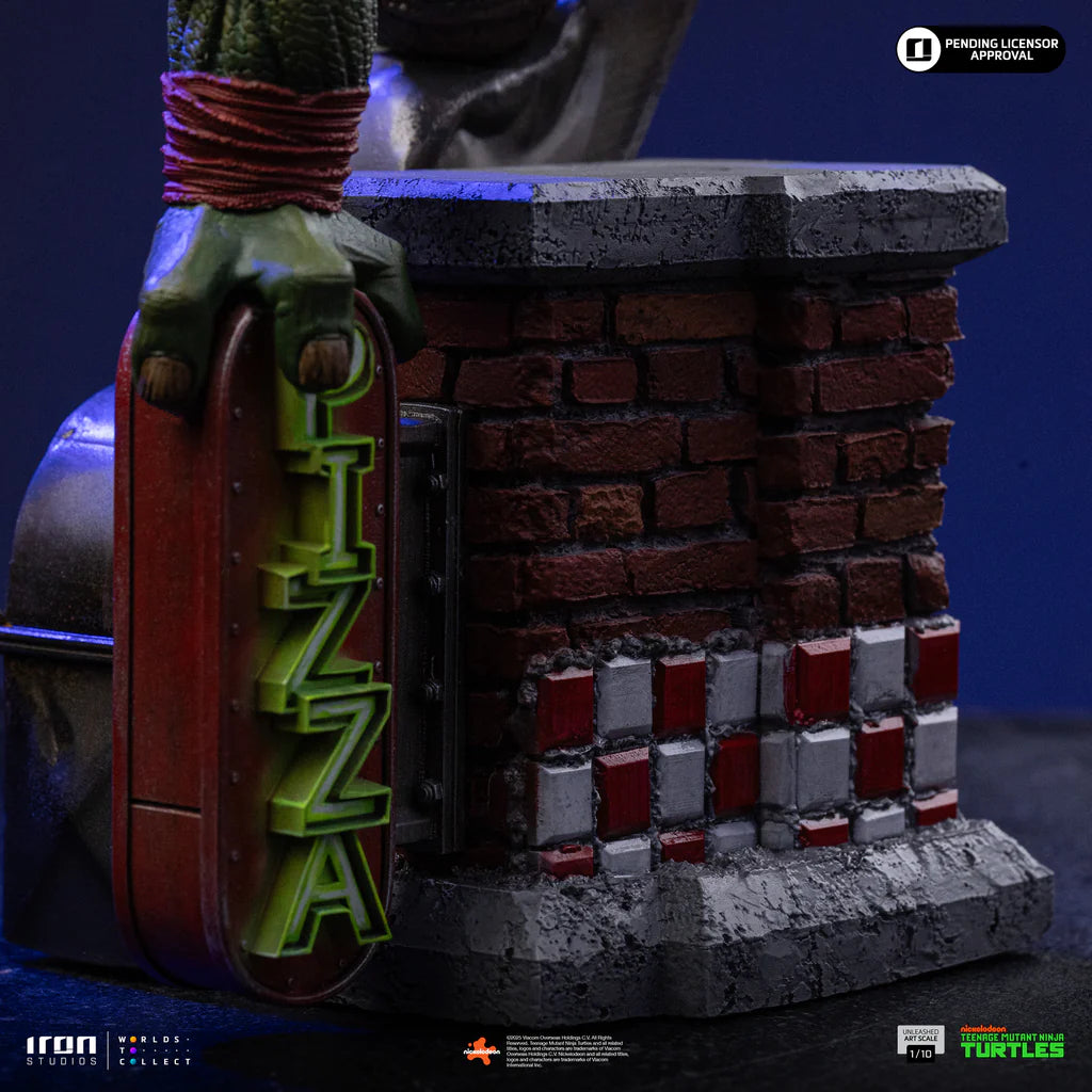 Teenage Mutant Ninja Turtles Raphael Unleashed Statue By Iron Studios