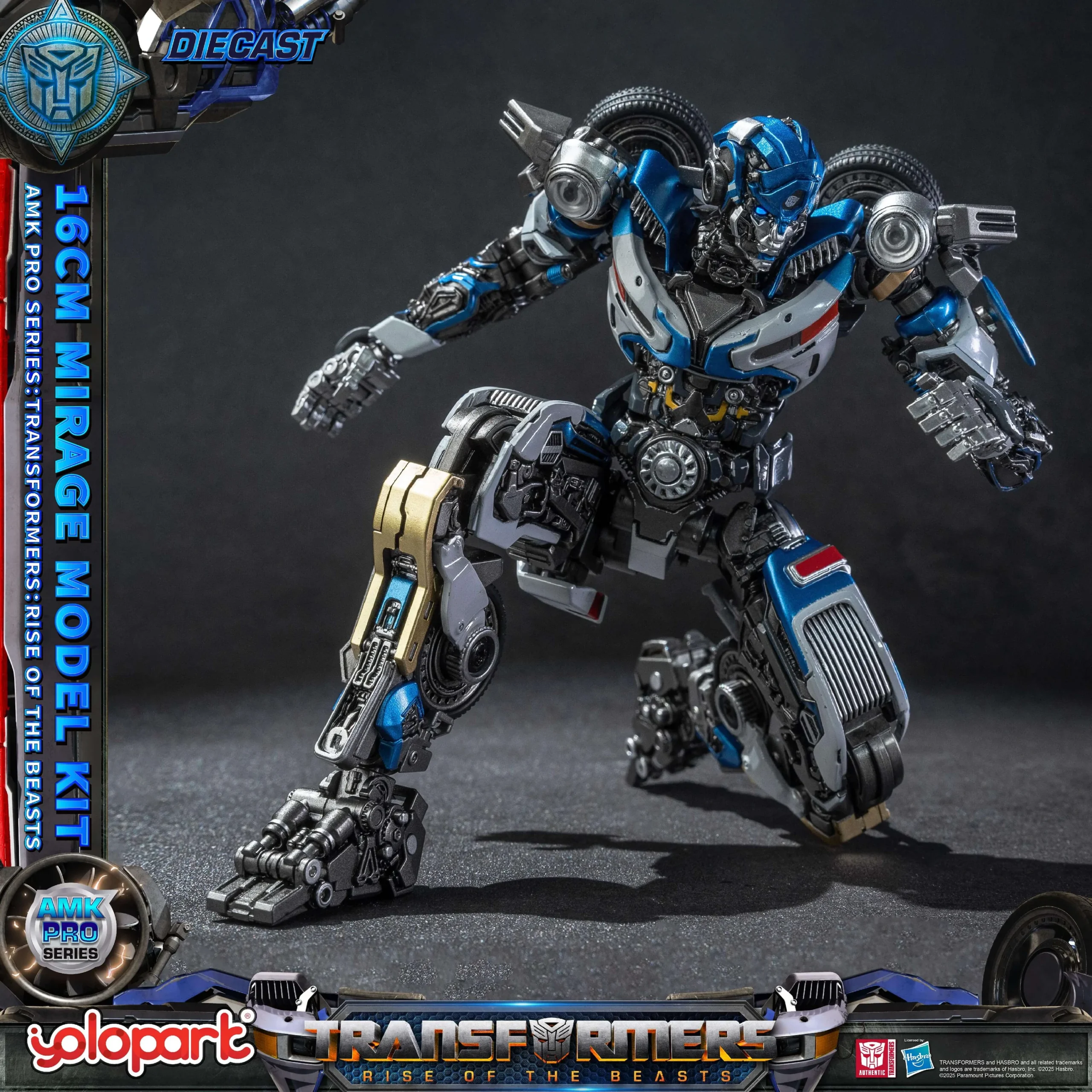 Transformers Rise of the Beasts 16cm Mirage Model Kit AMK PRO Series By Yolopark