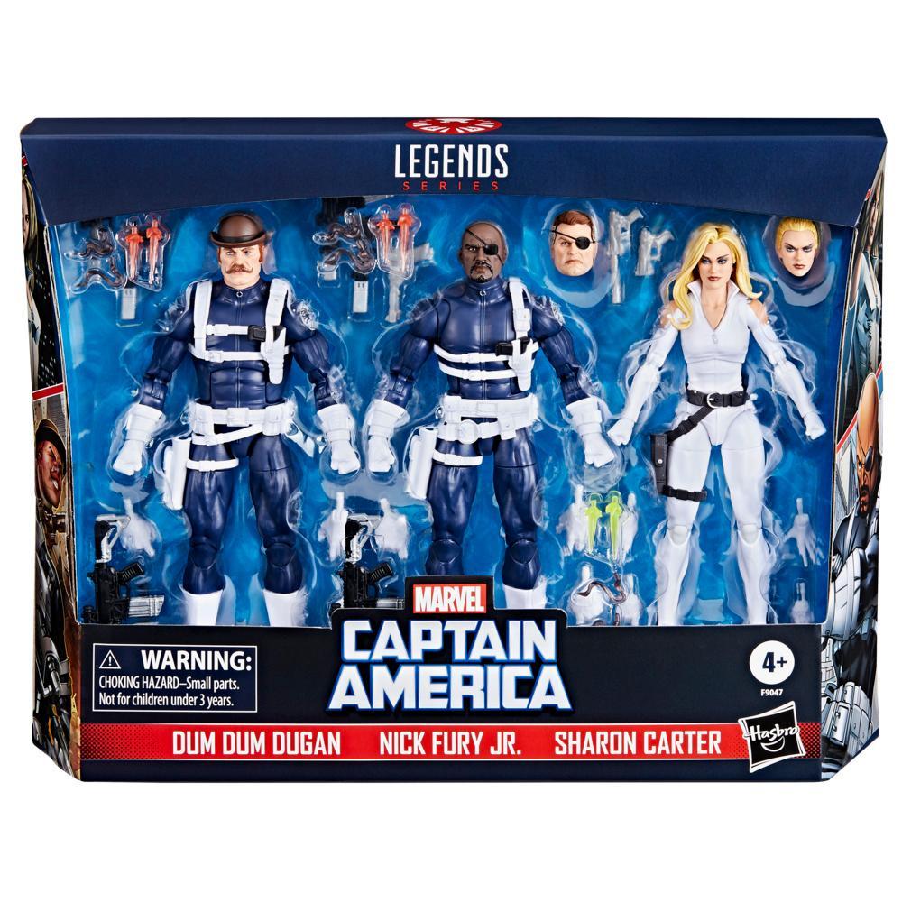 Marvel Legends Nick Fury Jr., Sharon Carter, Dum Dum Dugan Comics Action Figure