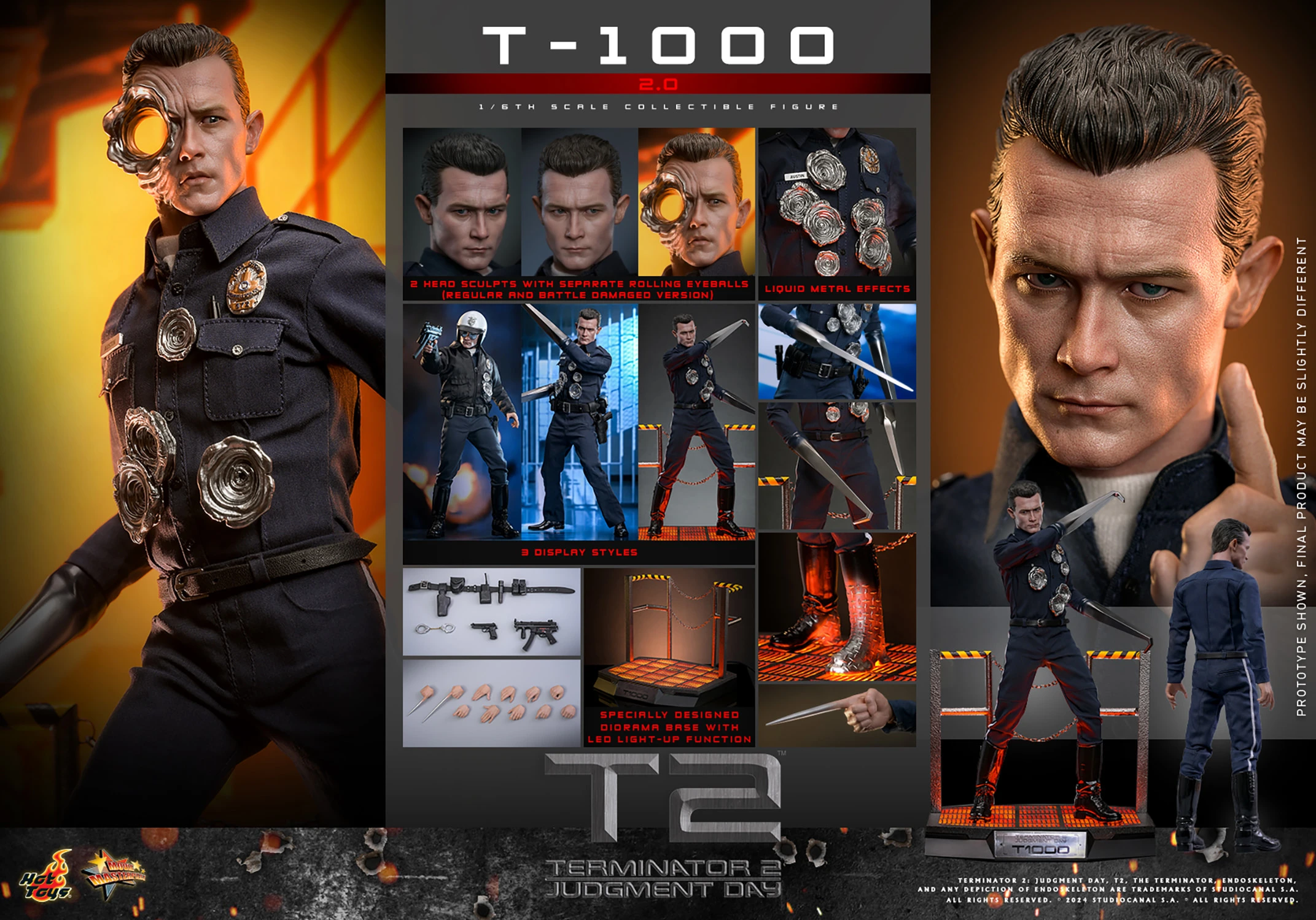 T-1000 (2.0) Sixth Scale Figure by Hot Toys